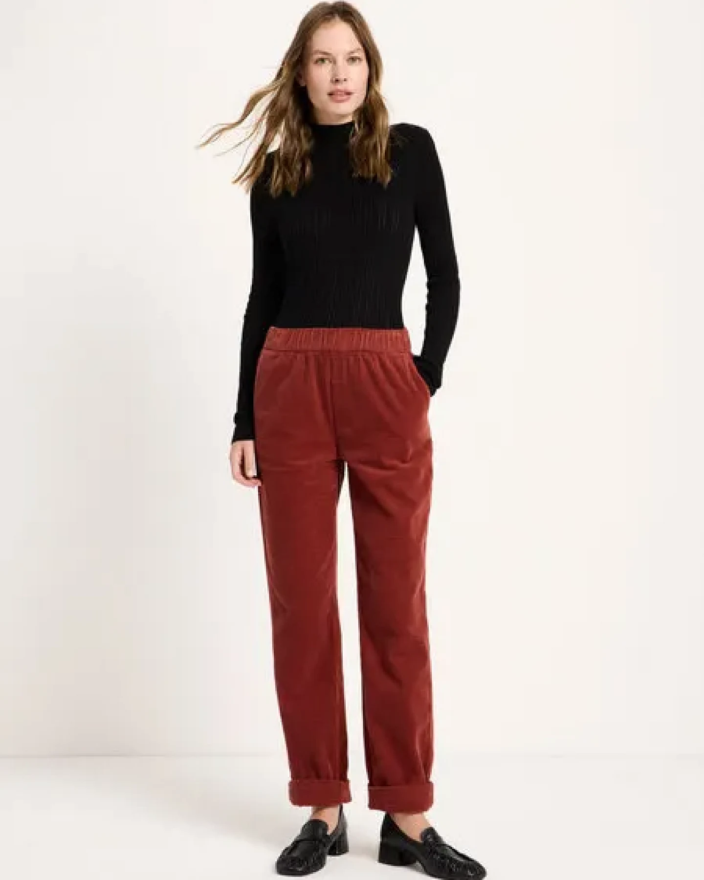 LANIUS Kord-Hose mit Gummizug – Ansicht 2