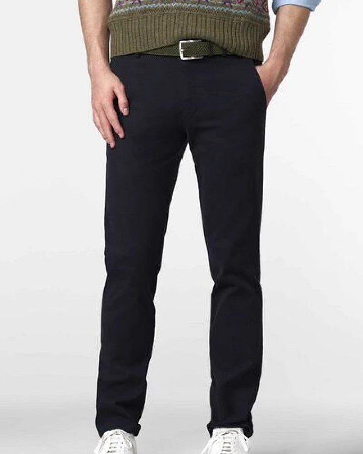 MEYER Chino im Canvas-Look