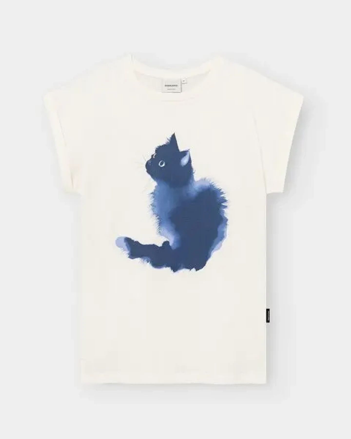 DEDICATED Damen T-Shirt Visby Watercolor Cat – Ansicht 3