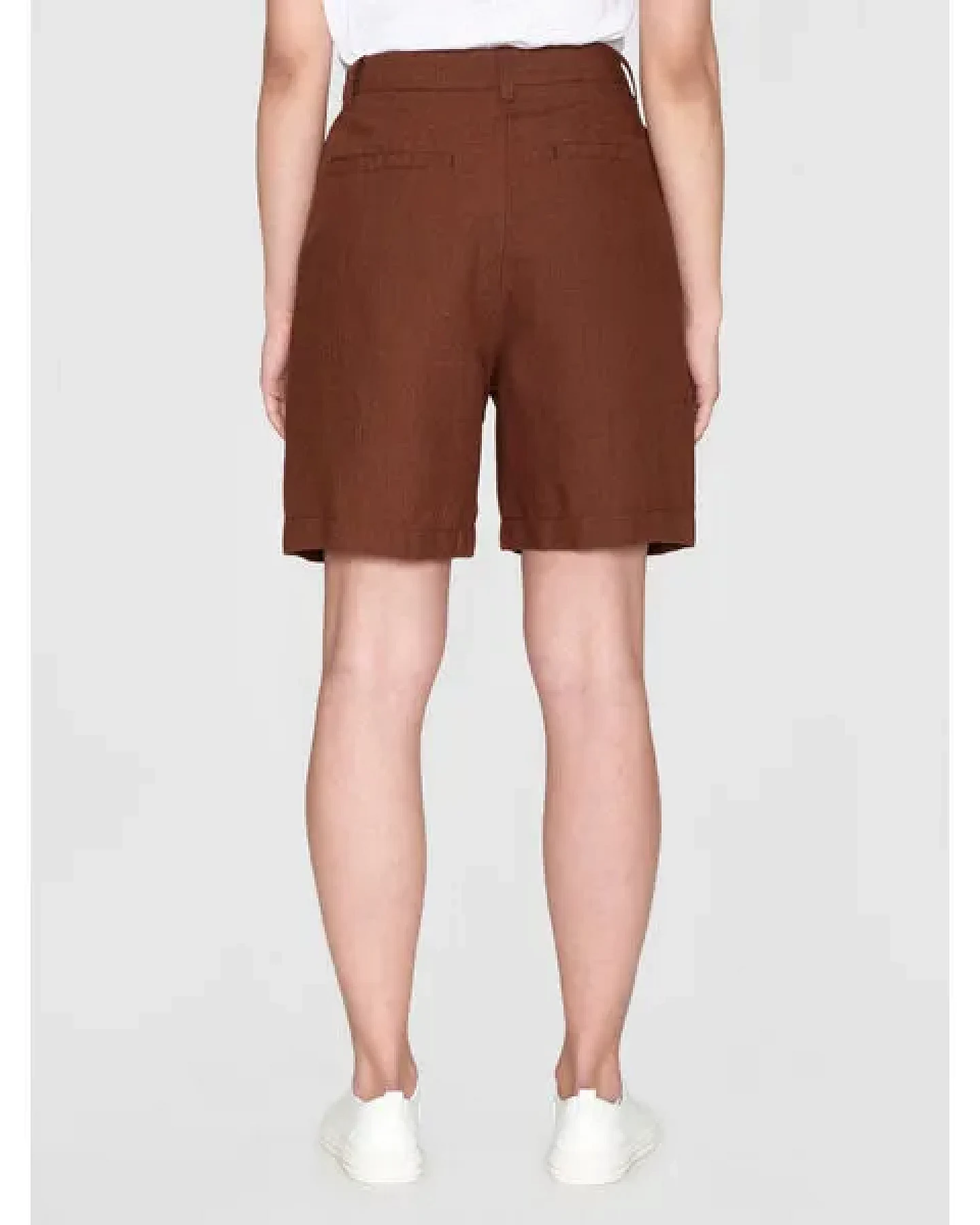 KnowledgeCotton Apparel High-Waist Shorts POSEY aus Bio-Leinen – Ansicht 2