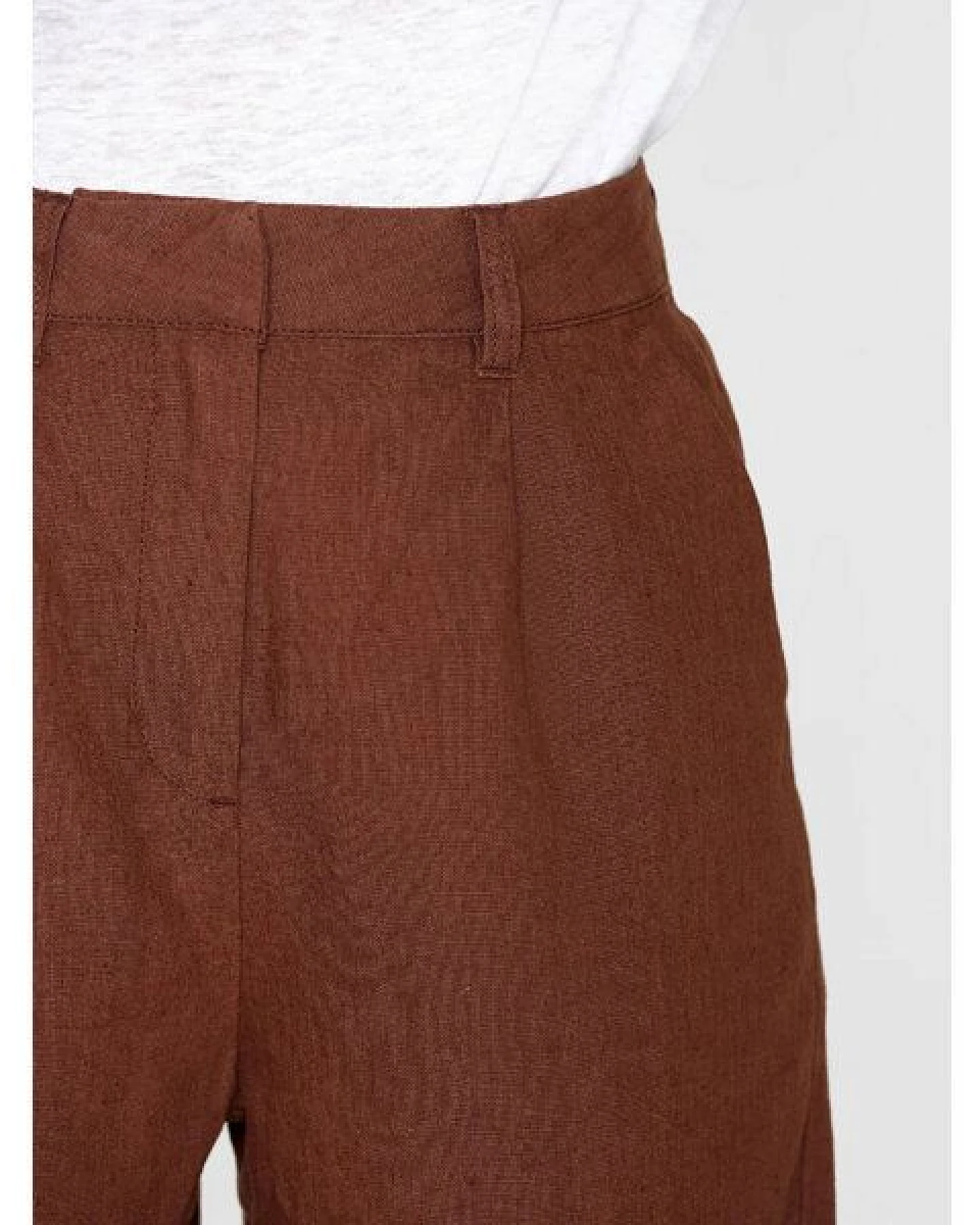 KnowledgeCotton Apparel High-Waist Shorts POSEY aus Bio-Leinen – Ansicht 4