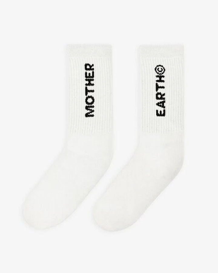 MoEa Socks - Mother Earth - White