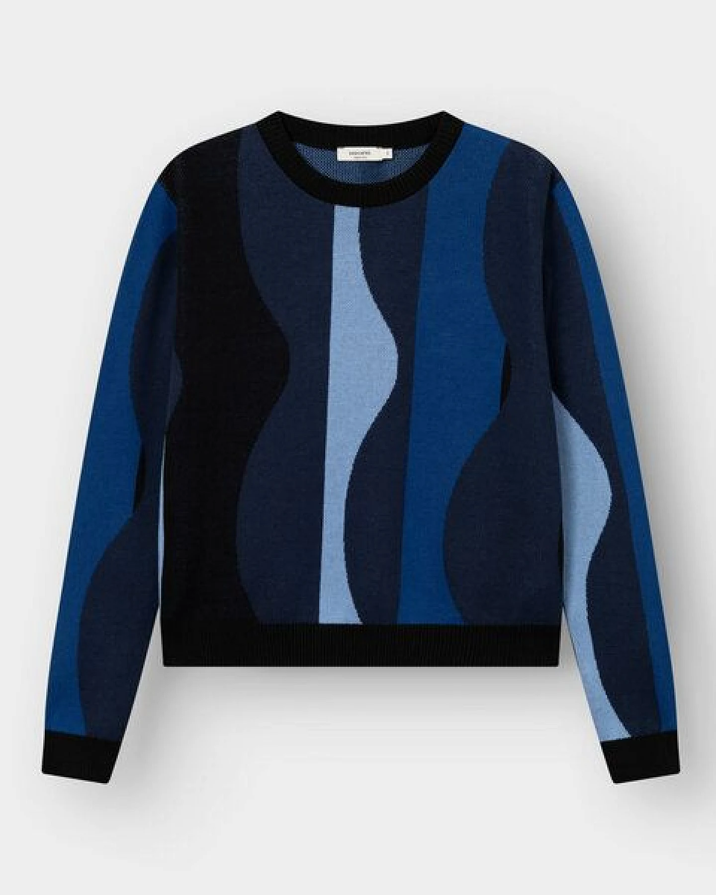 DEDICATED Damen Strickpullover Arendal Wavy Stripe – Ansicht 3