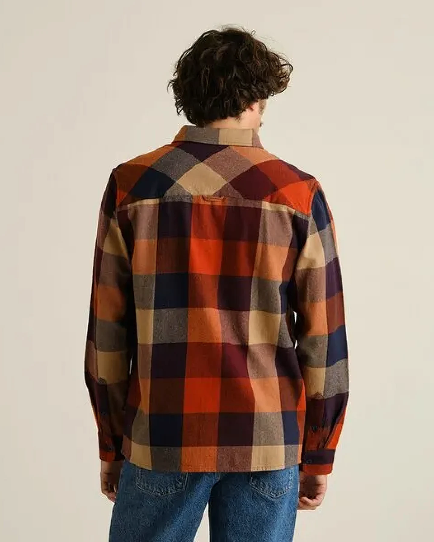 DEDICATED Herren Flanellhemd Rute Check Muted – Ansicht 2