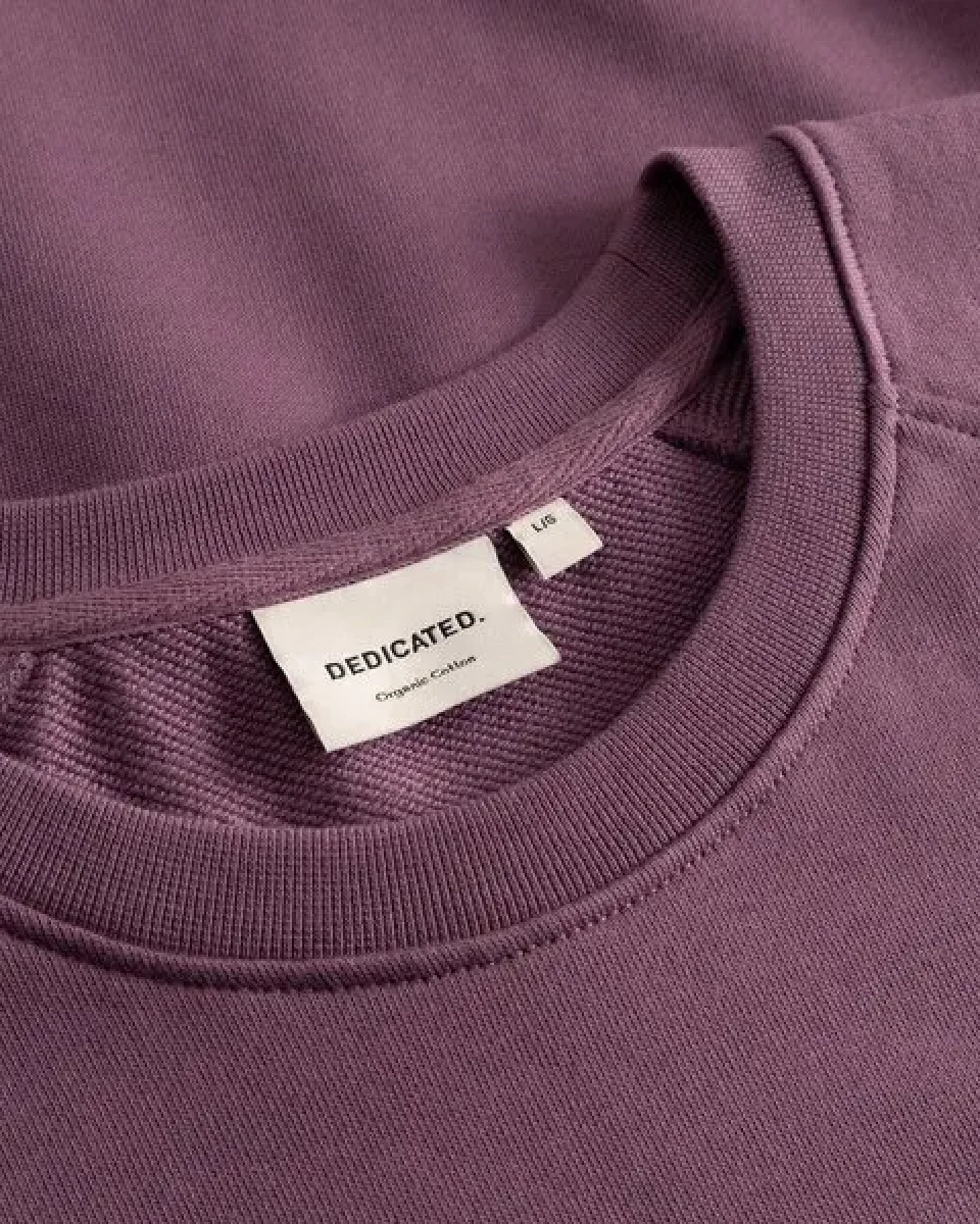 DEDICATED Herren Sweatshirt Malmoe Berry Purple – Ansicht 3