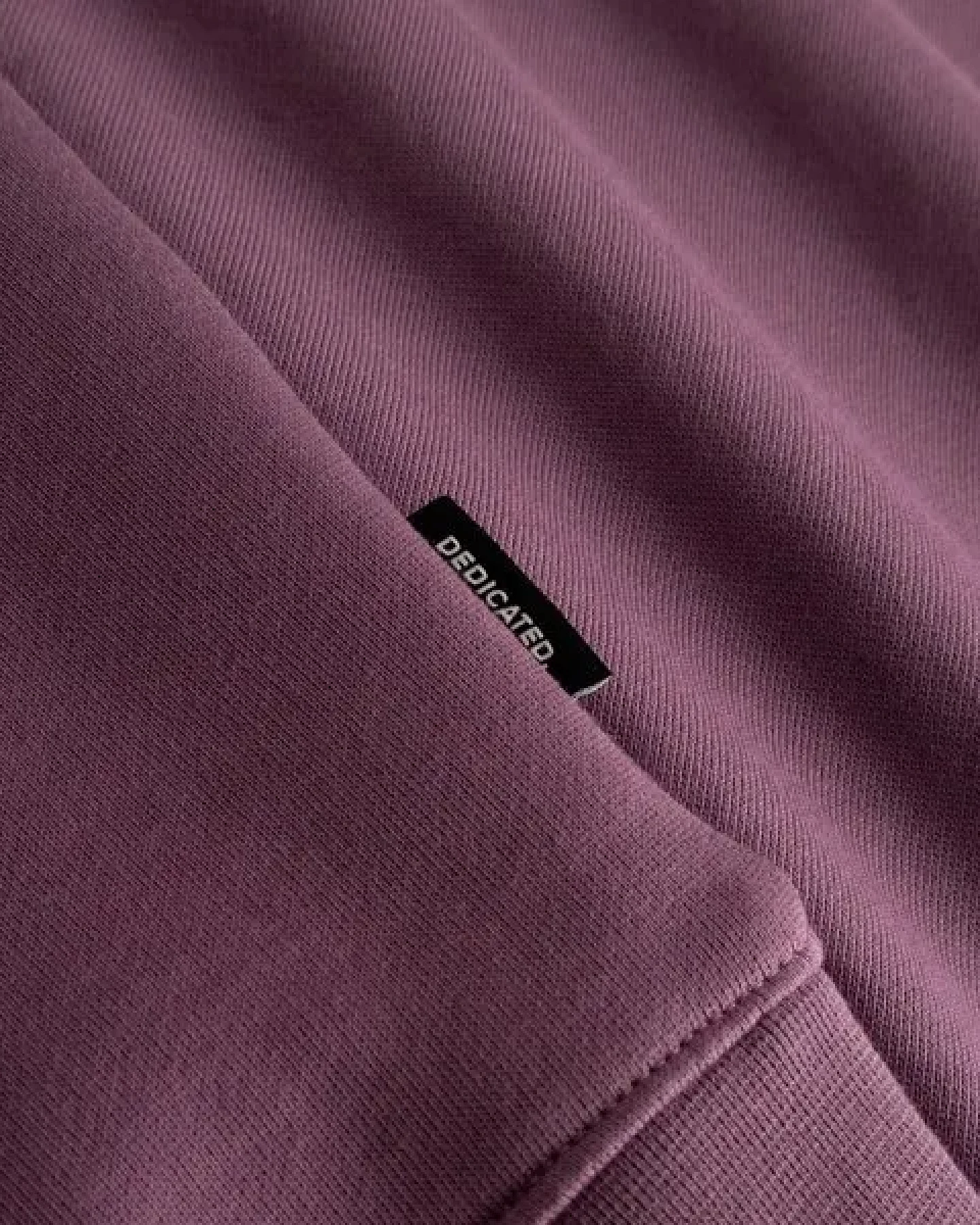 DEDICATED Herren Sweatshirt Malmoe Berry Purple – Ansicht 4