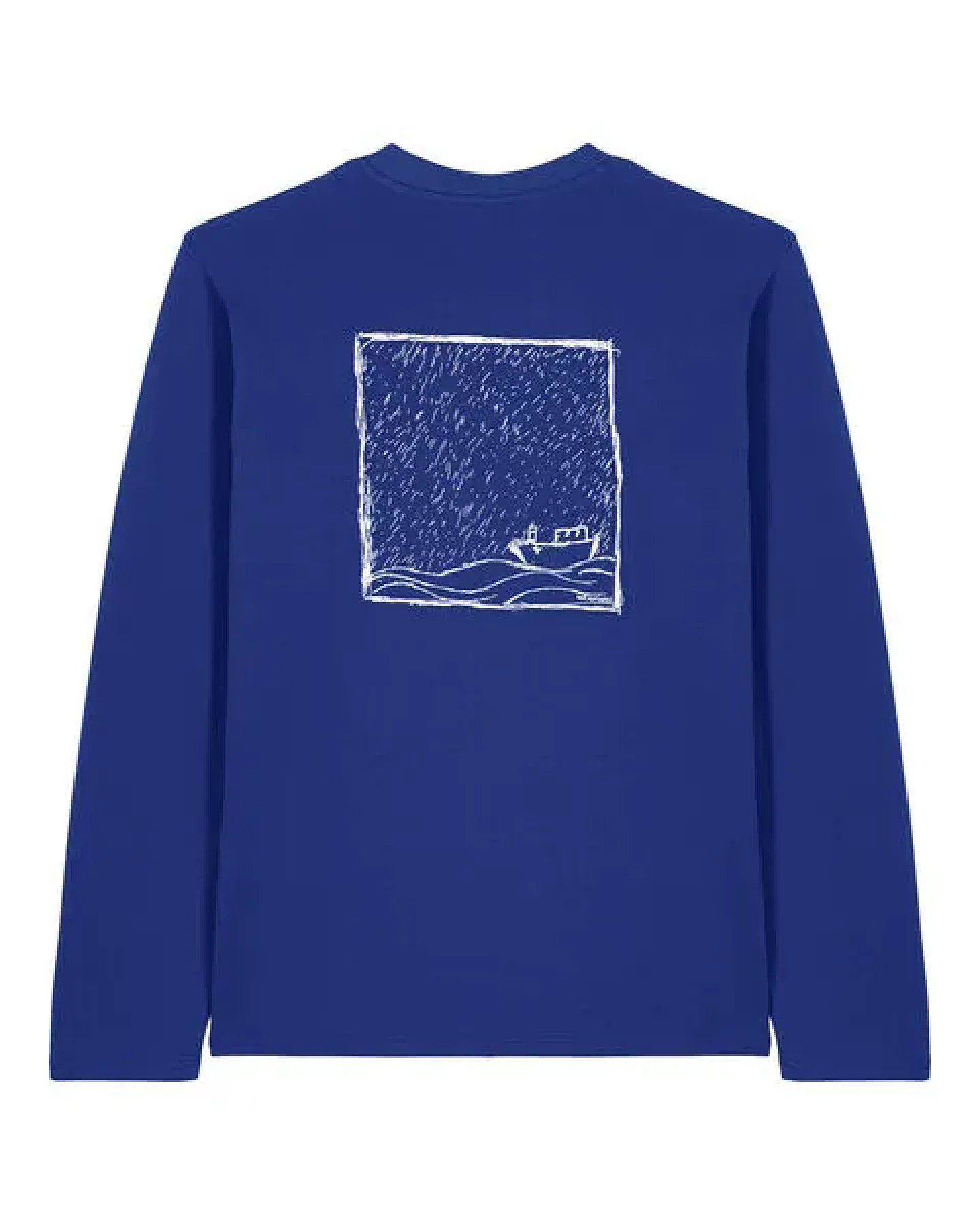 ilovemixtapes Rough Sea Kutter Unisex Bio Longsleeve mit Front- & Backprint – Ansicht 3
