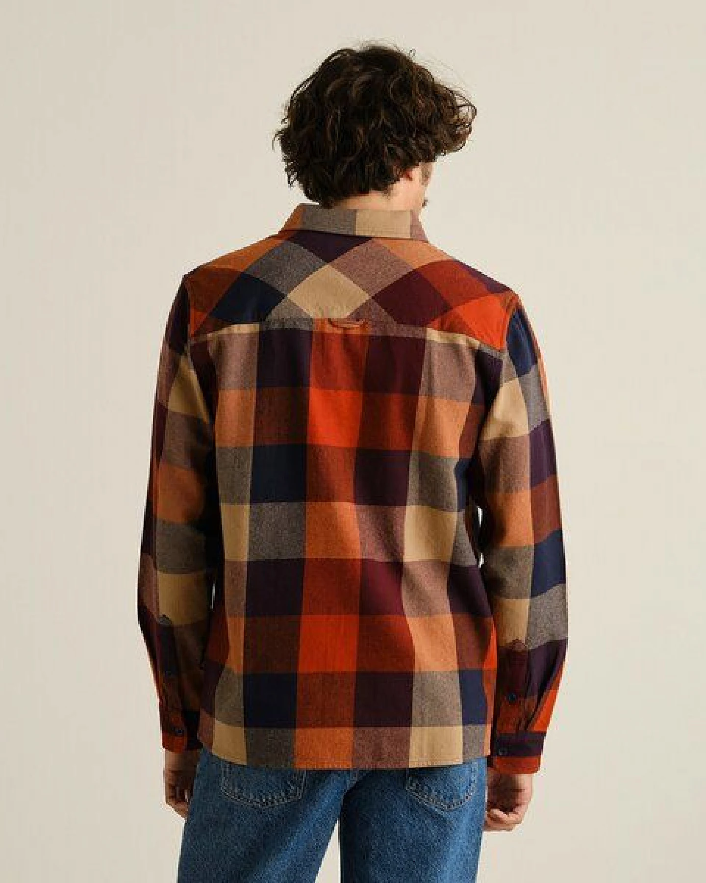 DEDICATED Herren Flanellhemd Rute Check Muted – Ansicht 2