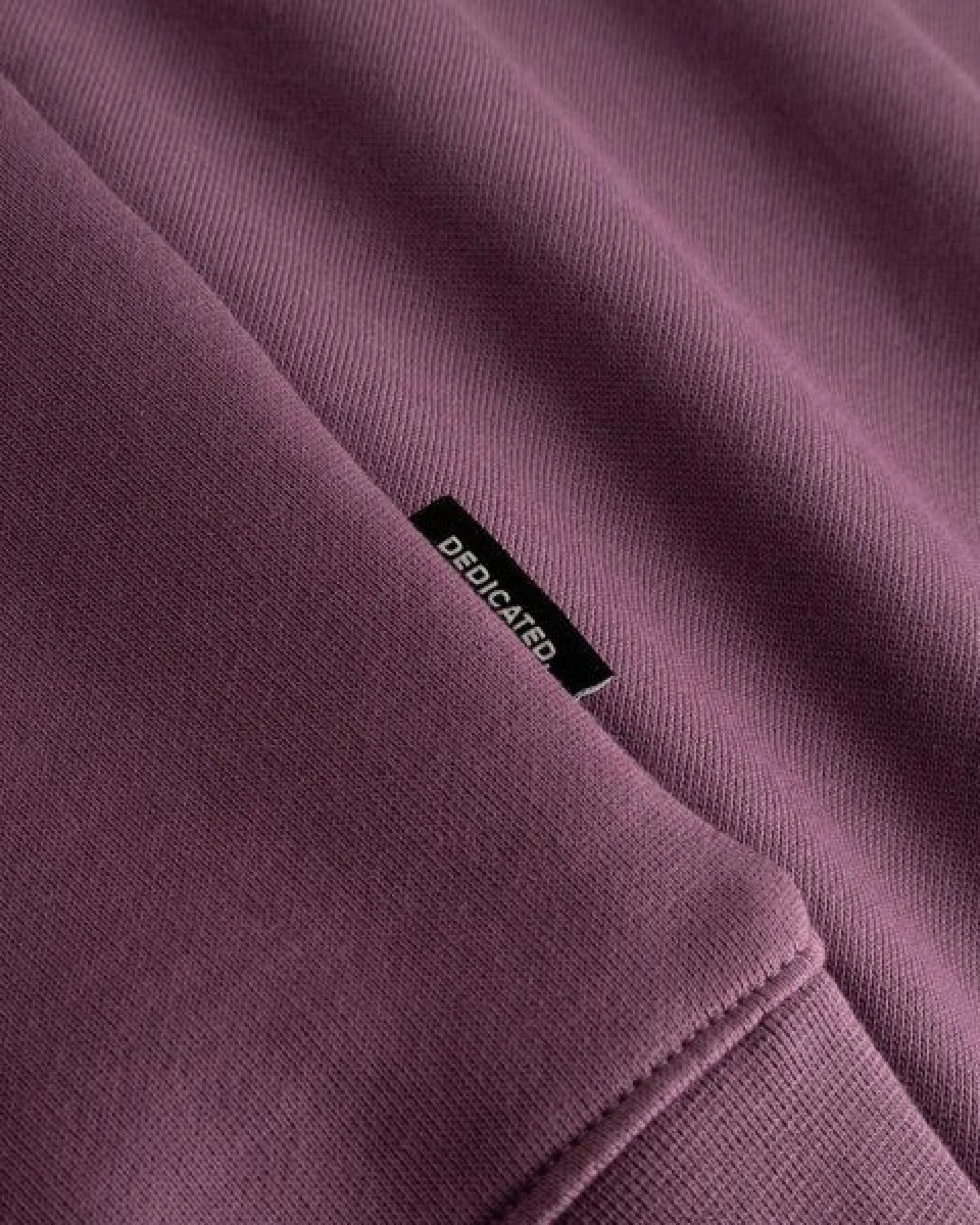 DEDICATED Herren Sweatshirt Malmoe Berry Purple – Ansicht 4