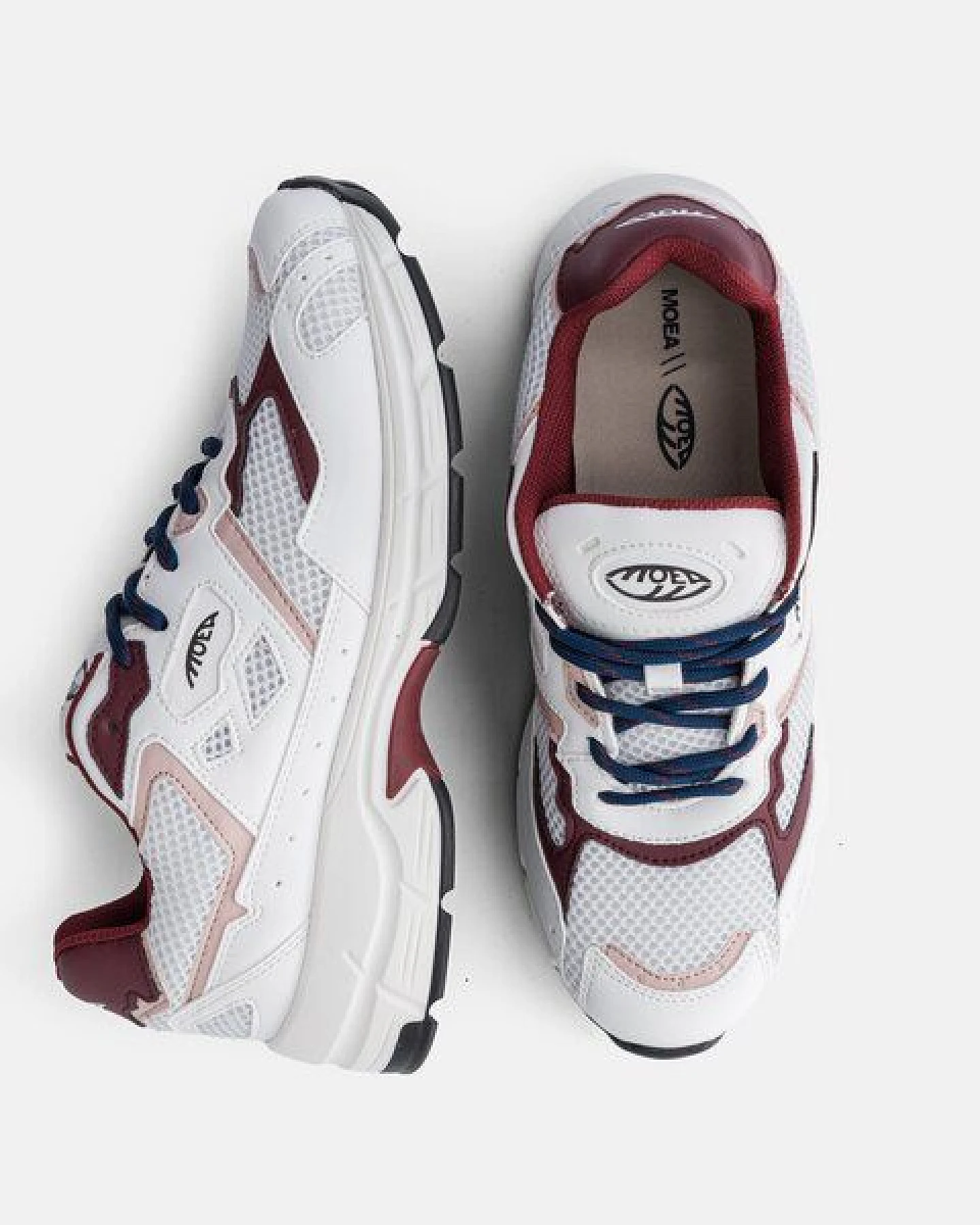 MoEa Sneakers Rush - White & Pink - Grapes – Ansicht 2