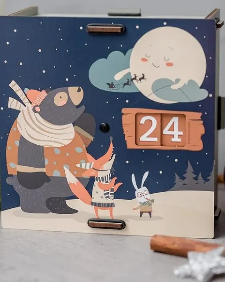 Werkhaus – Wiederverwendbare Adventskalenderbox (Stecksystem)