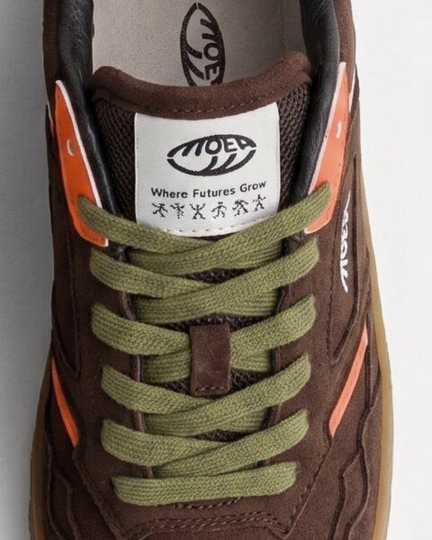 MoEa Sneakers Origin Low - Brown & Orange - Corn – Ansicht 3