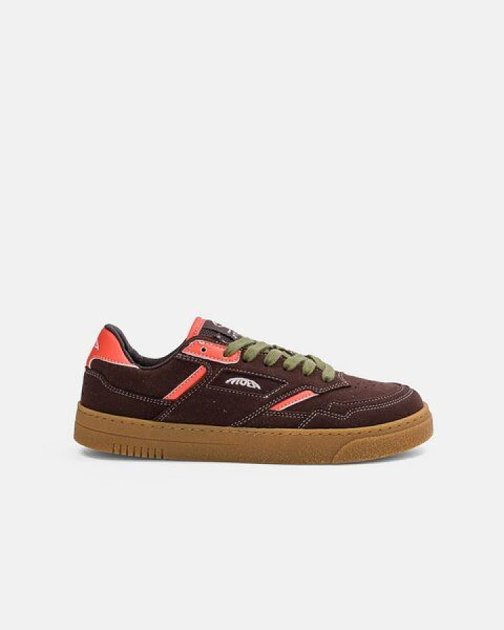 MoEa Sneakers Origin Low - Brown & Orange - Corn