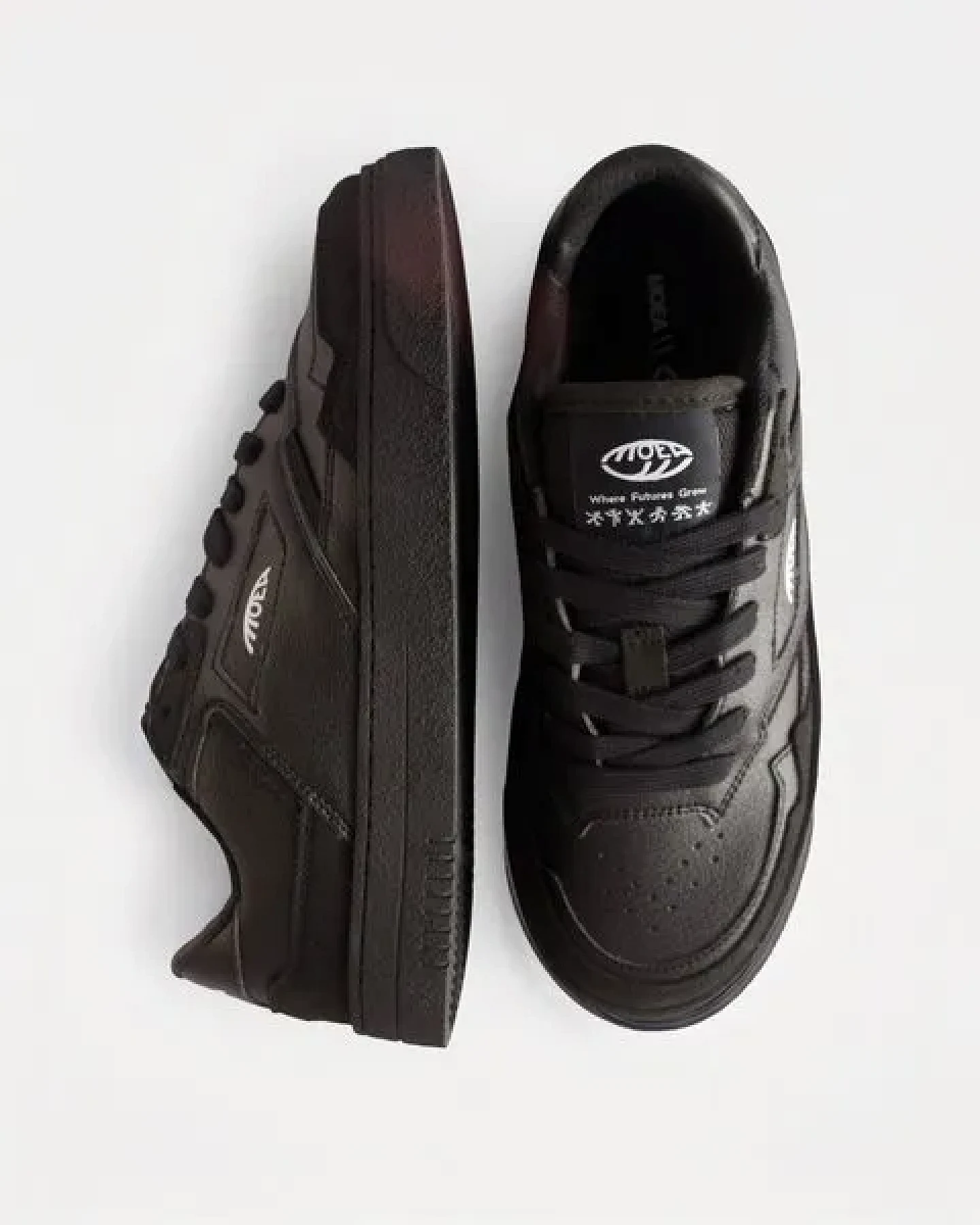 MoEa Sneakers Origin Low - Full Black - Corn – Ansicht 2