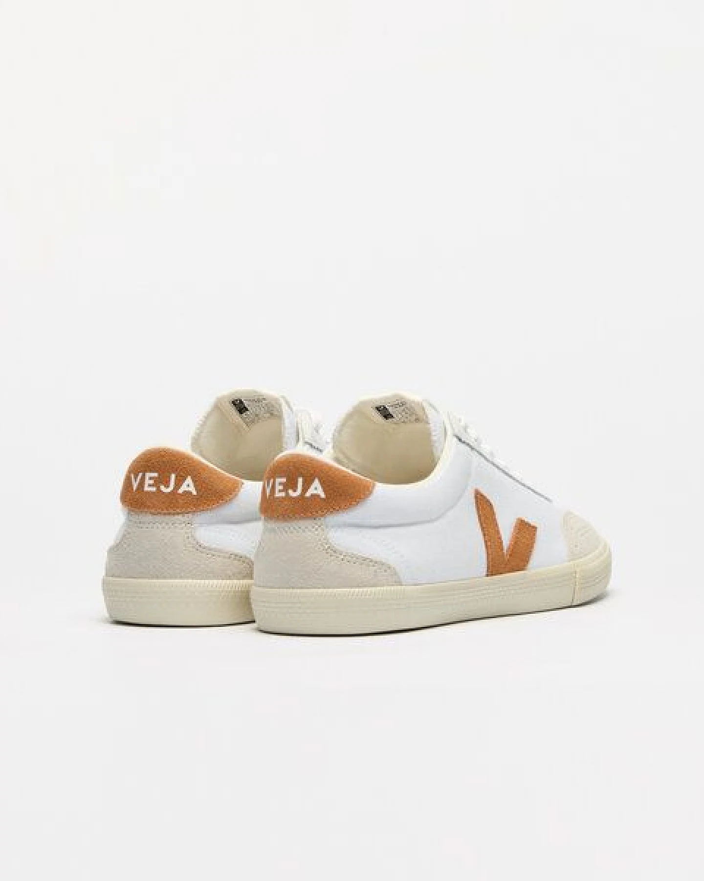 Veja Damen-Sneaker Volley Canvas White Umber – Ansicht 3