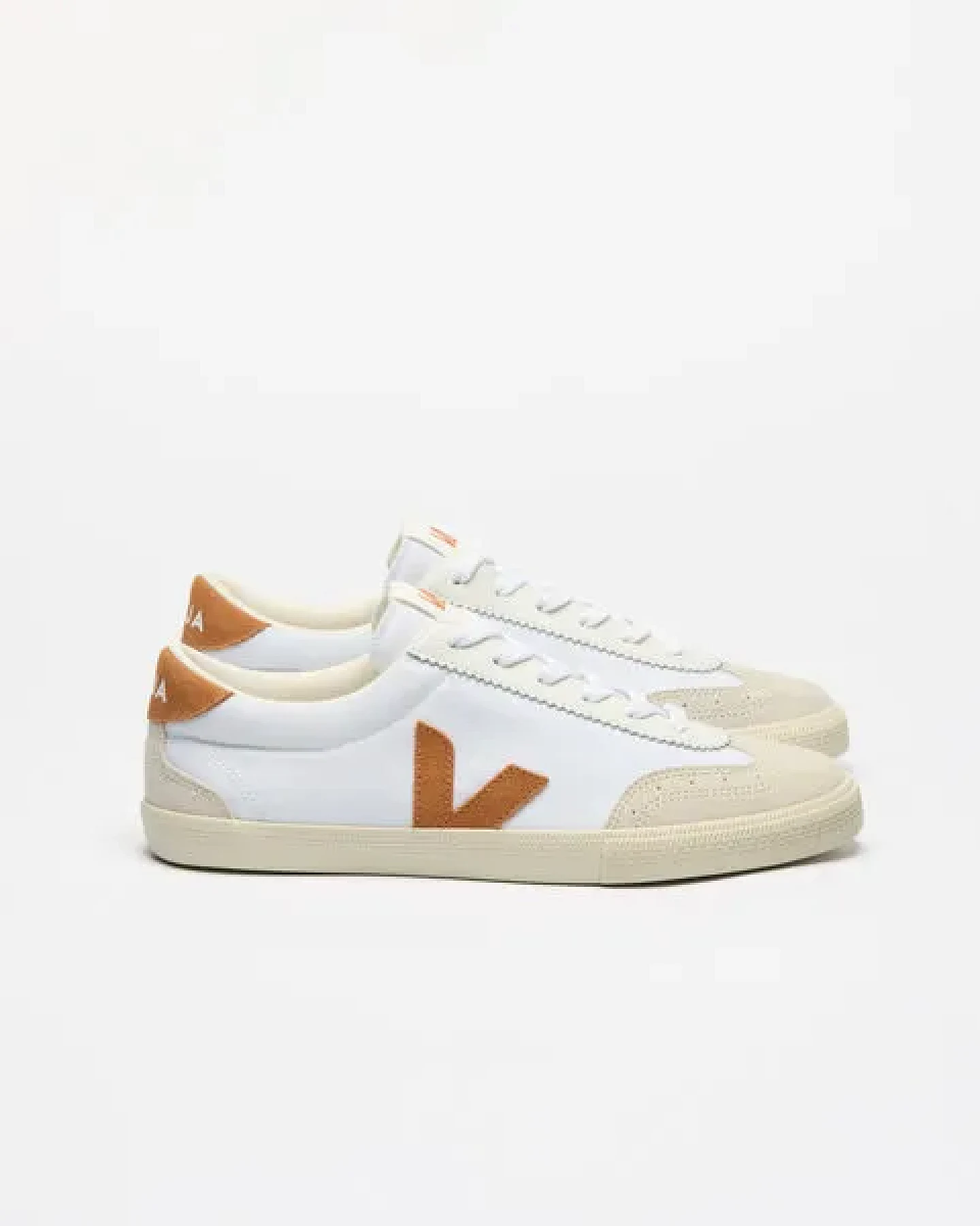 Veja Damen-Sneaker Volley Canvas White Umber – Ansicht 4