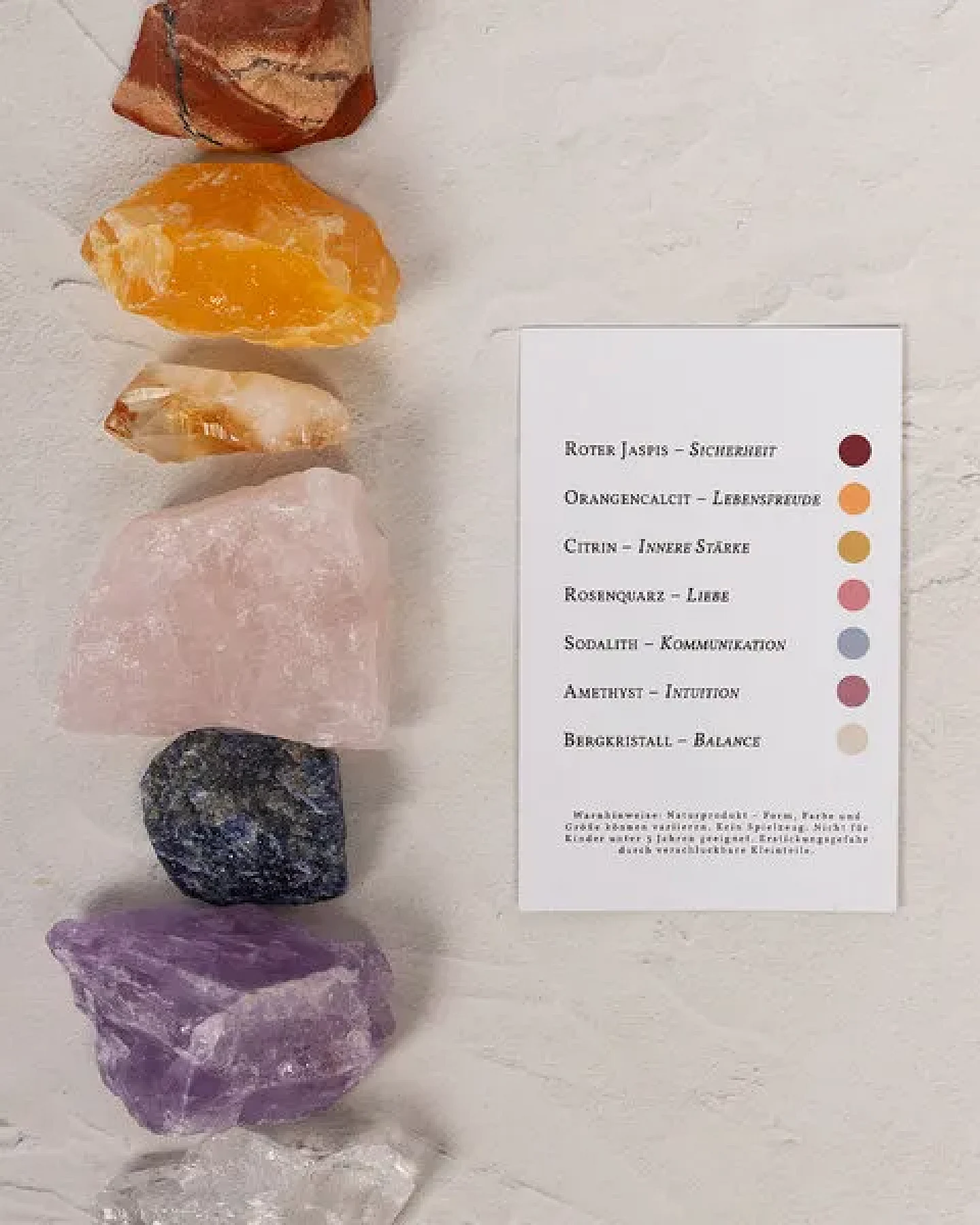 Oh Shanti Chakra Edelstein Set – Ansicht 3