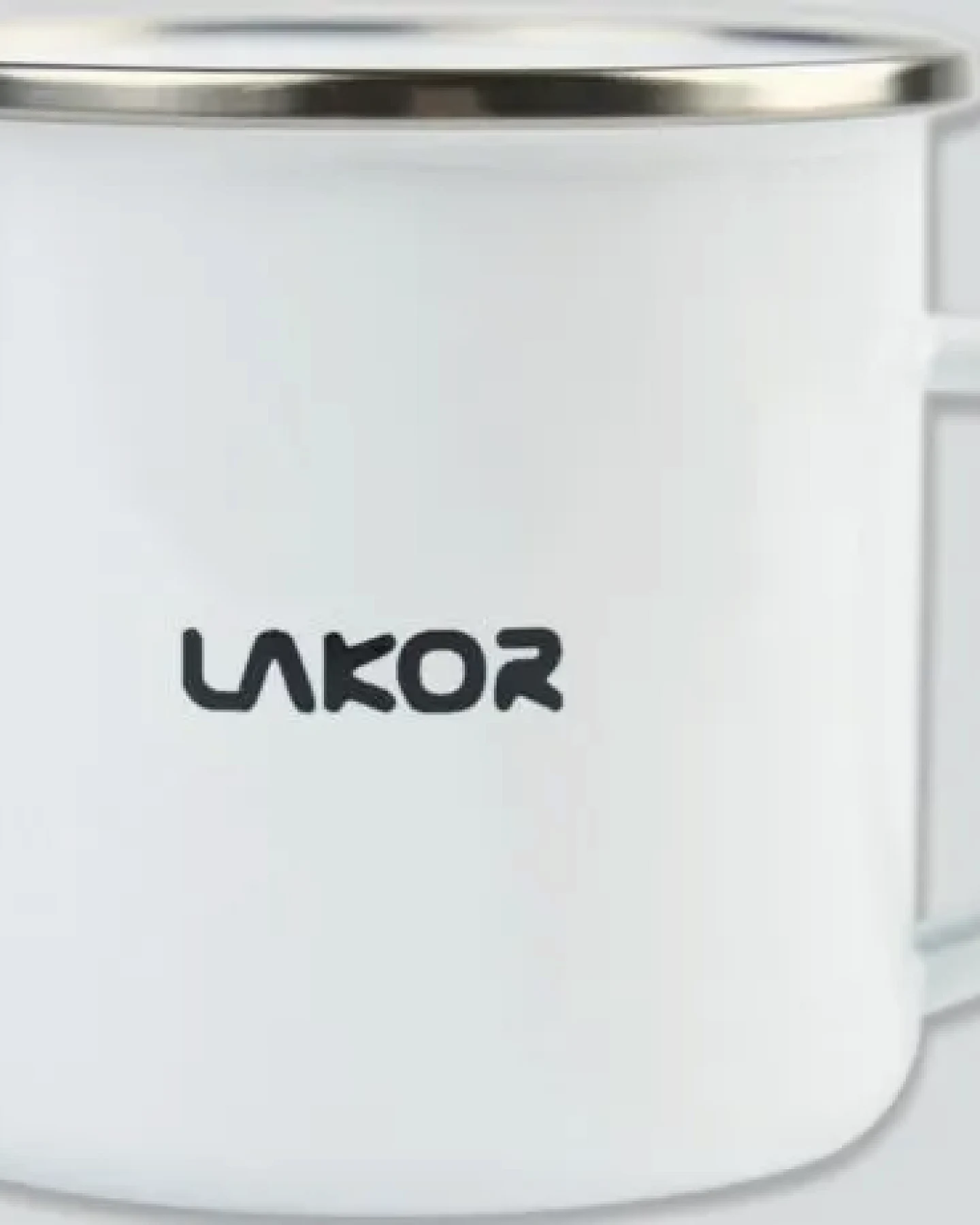 LAKOR Lazy Lumber Emaille Tasse – Ansicht 2