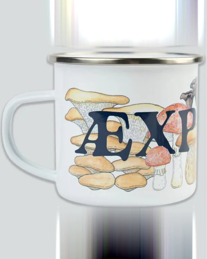 LAKOR Mushroom Forest Emaille Tasse