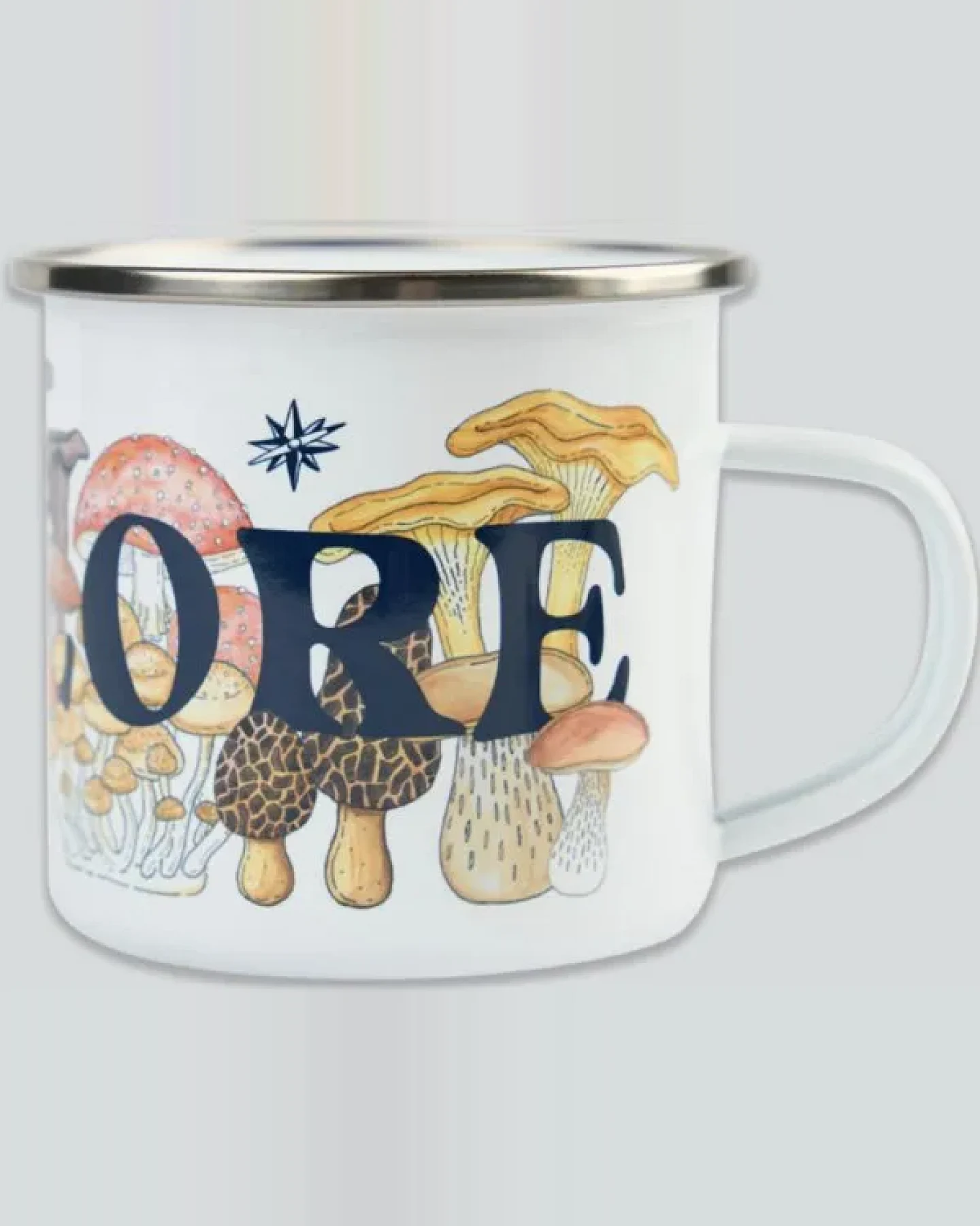 LAKOR Mushroom Forest Emaille Tasse – Ansicht 3