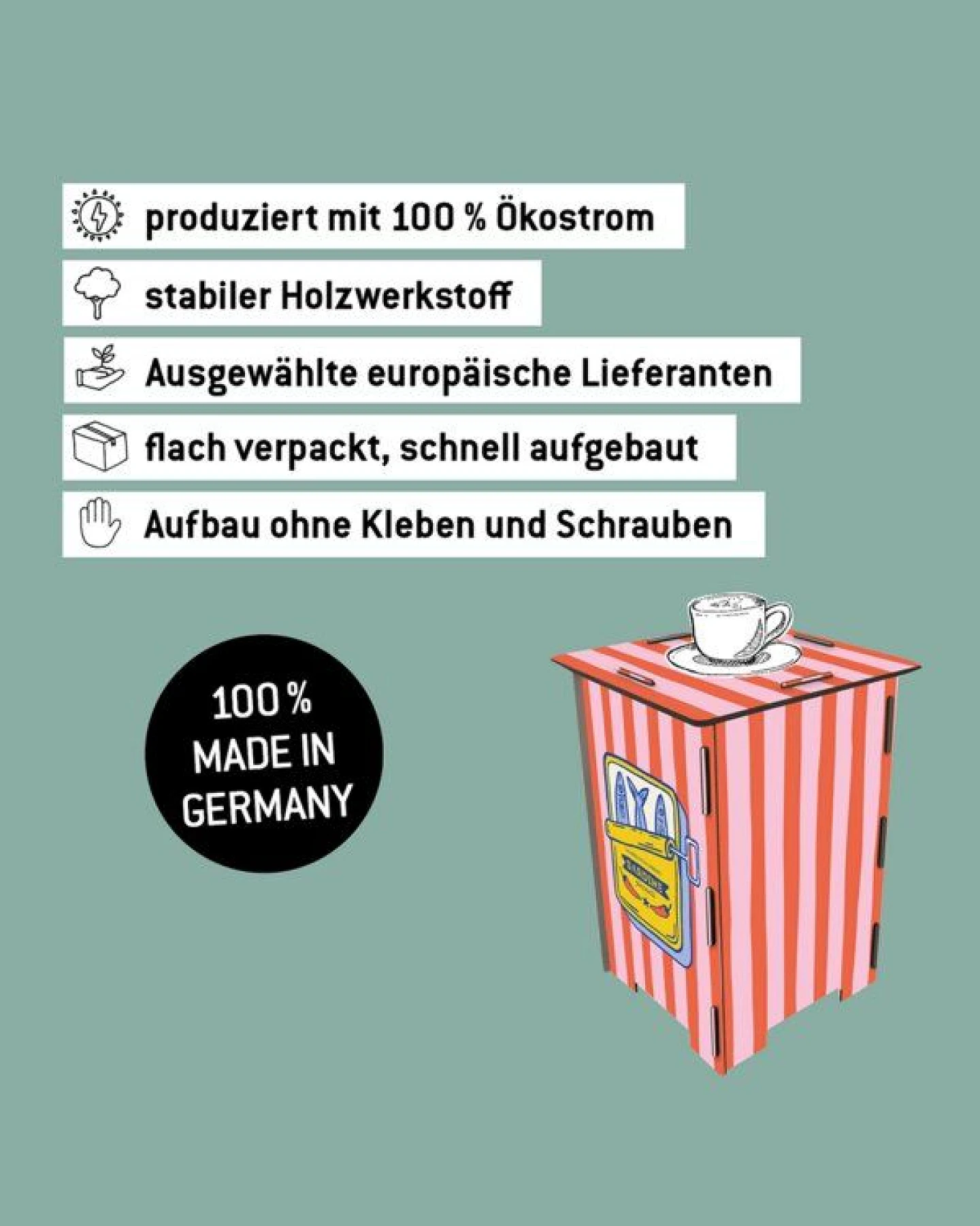 WERKHAUS Photohocker - Sardinen – Ansicht 2
