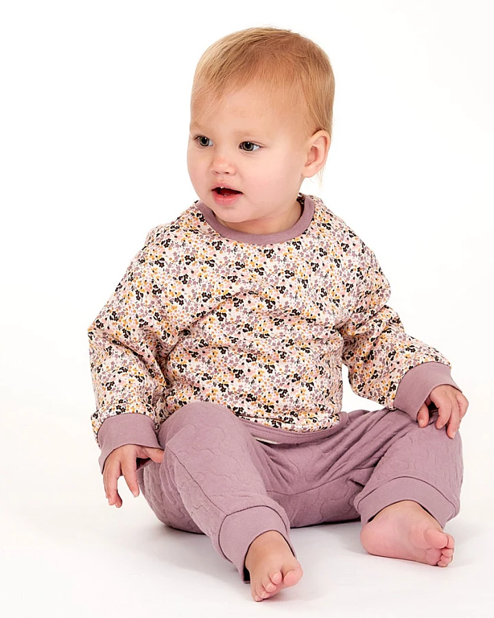Baby Sweatshirt mit Blumendruck, Modell KOOANI