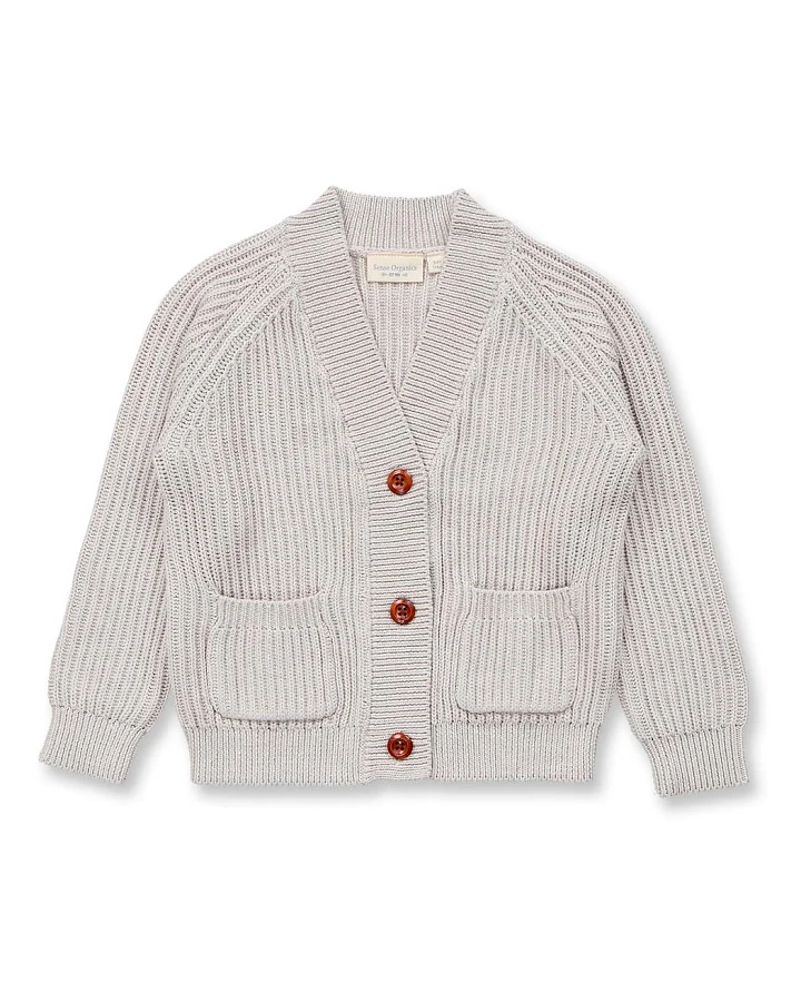 Kinder Strickjacke in creme mélange, Modell CHASSKA