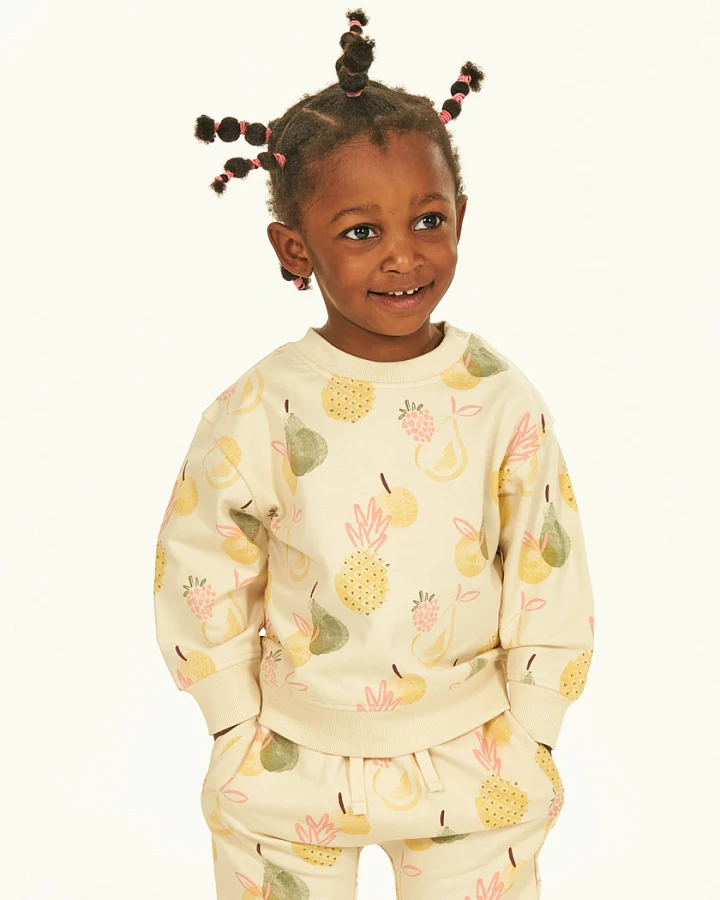 Baby Sweatshirt mit Früchtedruck, Modell SIAM