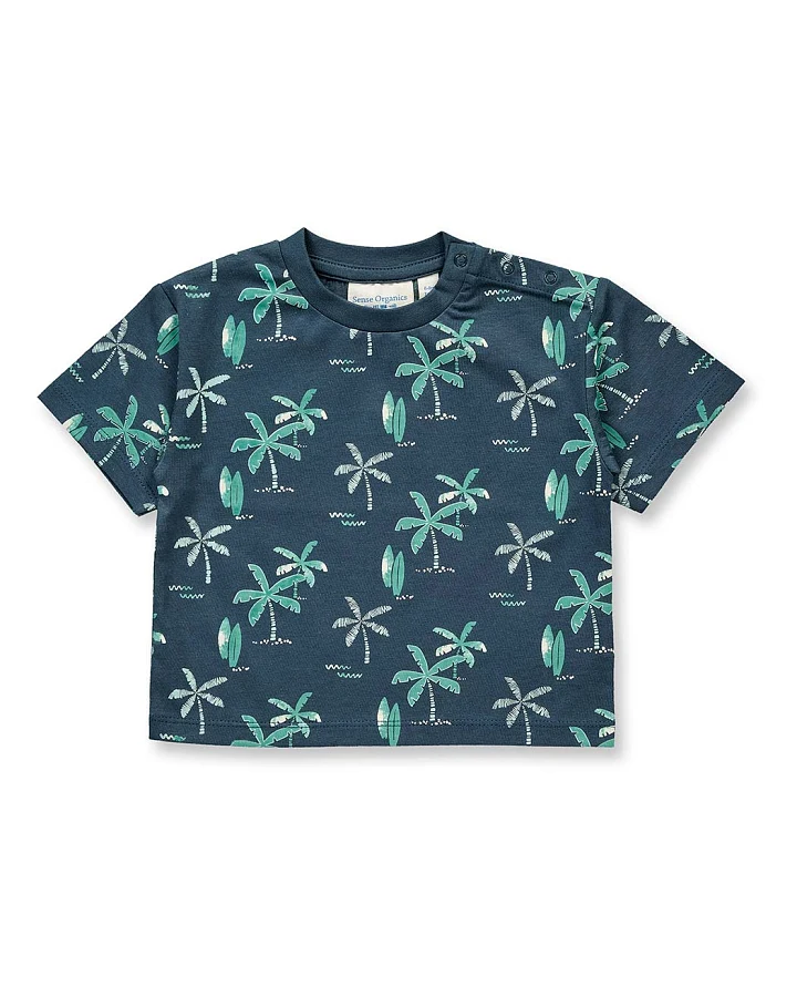 Baby T-Shirt mit Palmen-Druck, Modell ANTON