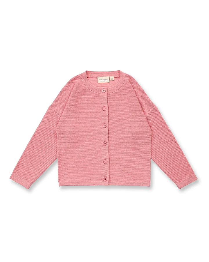 Kinder Strickjacke in pastellrosa, Modell MAKO