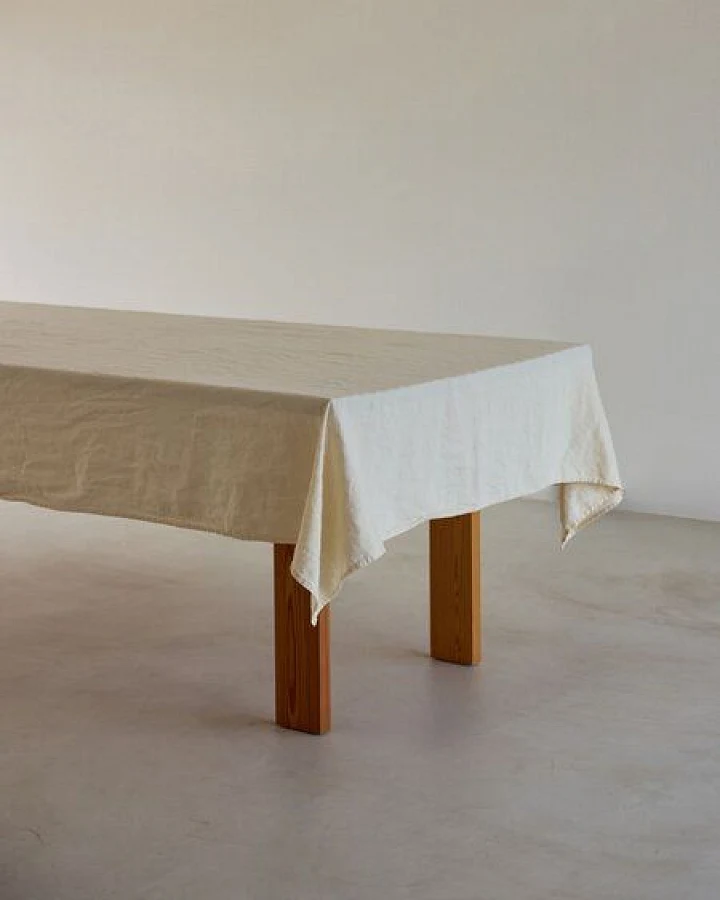Produktseite: Onomao x erlich textil Tischdecke aus Bio-Baumwolle, Leinen Mix, made in Europe