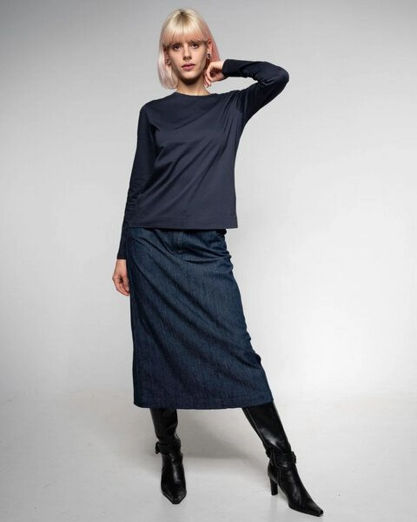 Alma & Lovis Royal Jersey Langarmshirt aus Organic Cotton – Ansicht 2
