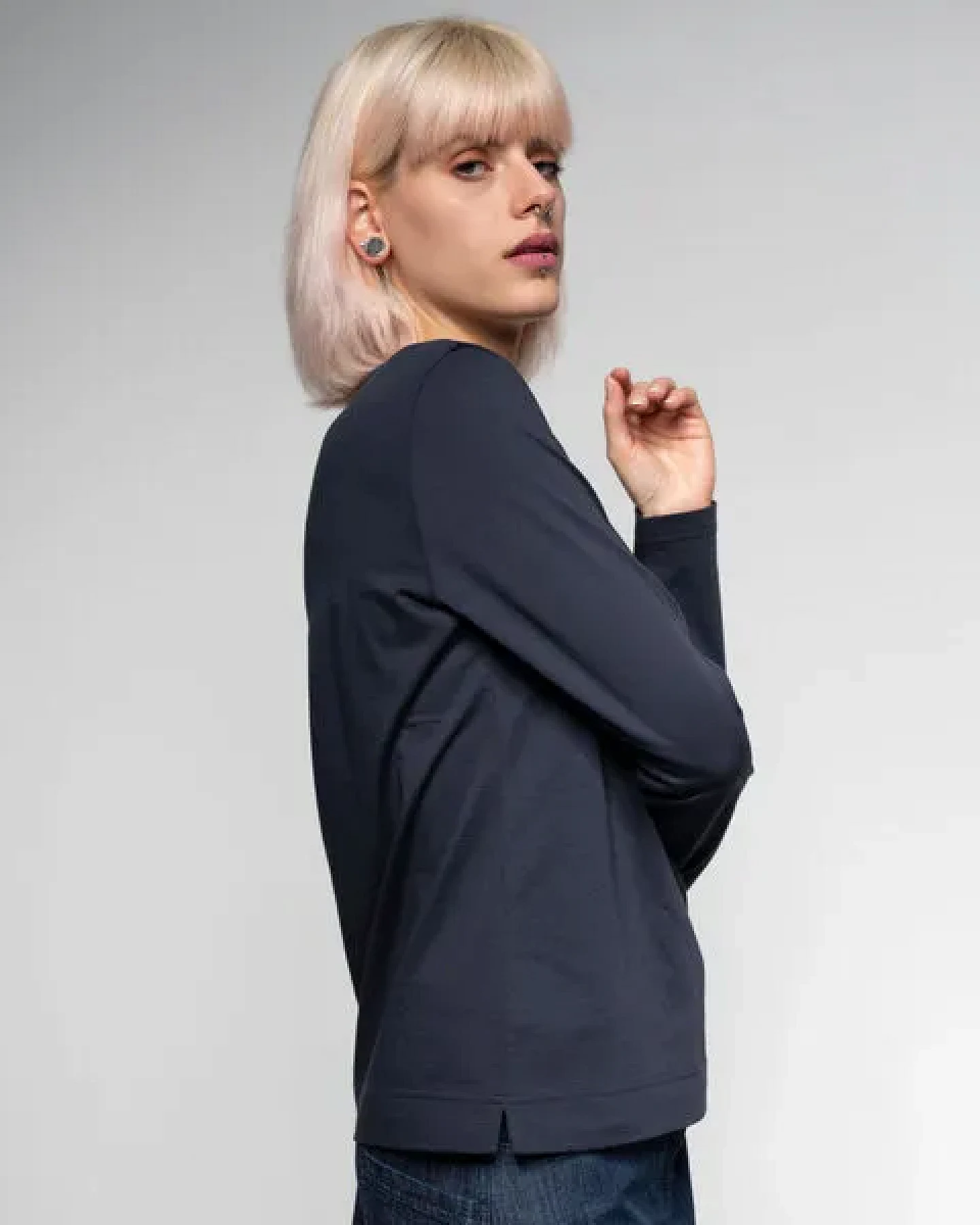Alma & Lovis Royal Jersey Langarmshirt aus Organic Cotton – Ansicht 4
