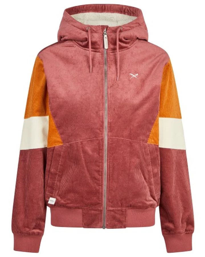 Iriedaily - Women's Blotchy Cord Jacket - Freizeitjacke Gr S rot