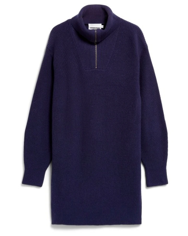 ARMEDANGELS - Women's Troyer Rib Knit Dress - Kleid Gr S blau