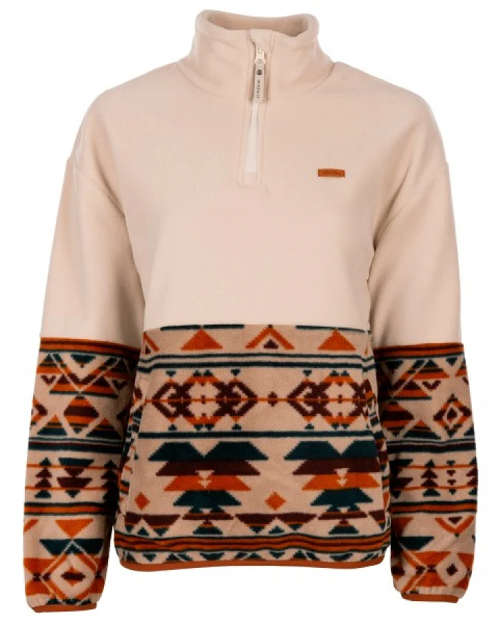 Iriedaily - Women's Half Indi Troyer - Fleecepullover Gr L beige