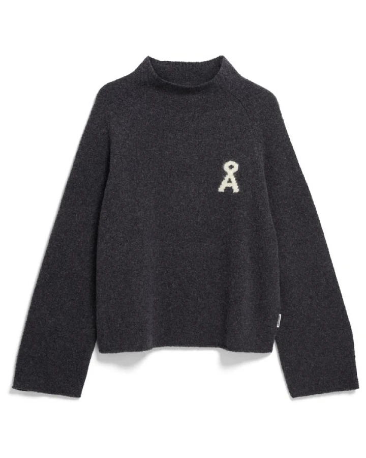 Produktseite: ARMEDANGELS - Women's Iconic A Monalaa Bouclé - Pullover Gr XS grau/schwarz
