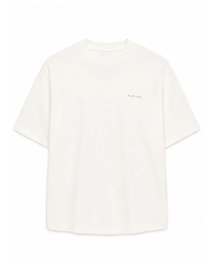 Mazine - Back Print Theme T-Shirt - T-Shirt Gr S weiß