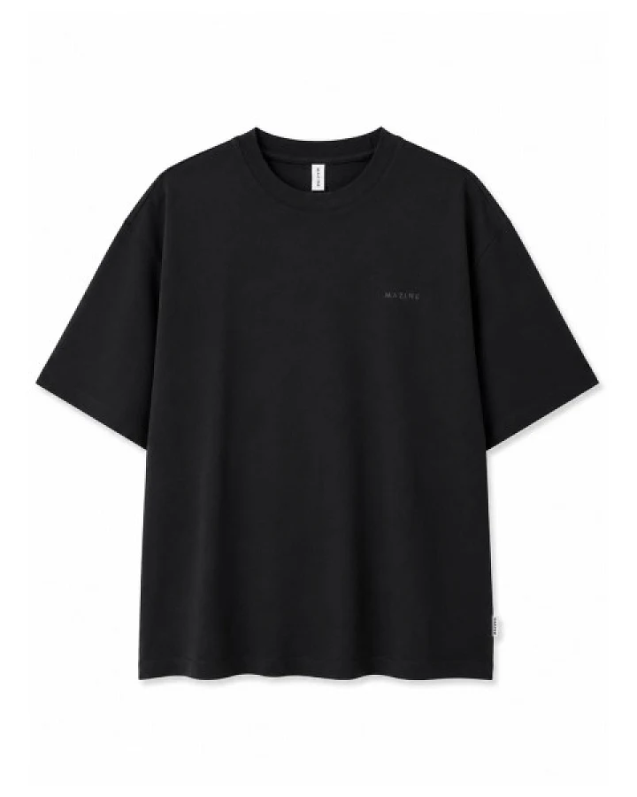 Mazine - Back Print T-Shirt - T-Shirt Gr S schwarz