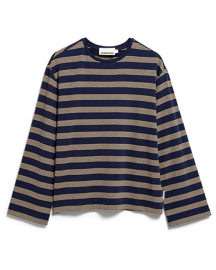 ARMEDANGELS - Women's Marynaa Fine Stripe - Longsleeve Gr S blau