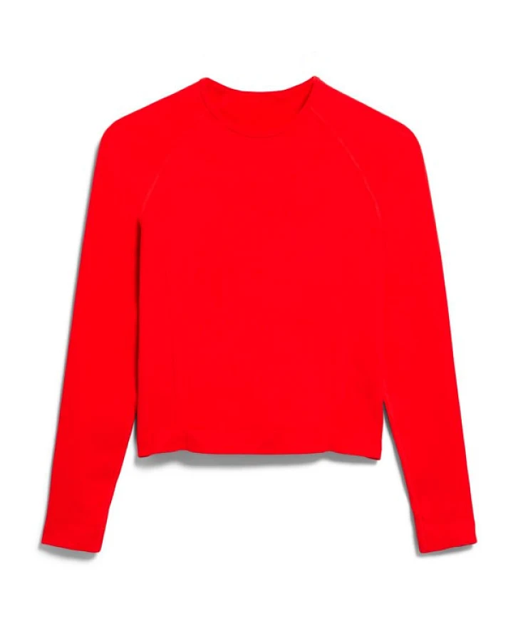 ARMEDANGELS - Women's Seamless Longsleeve - Yogashirt Gr XL rot