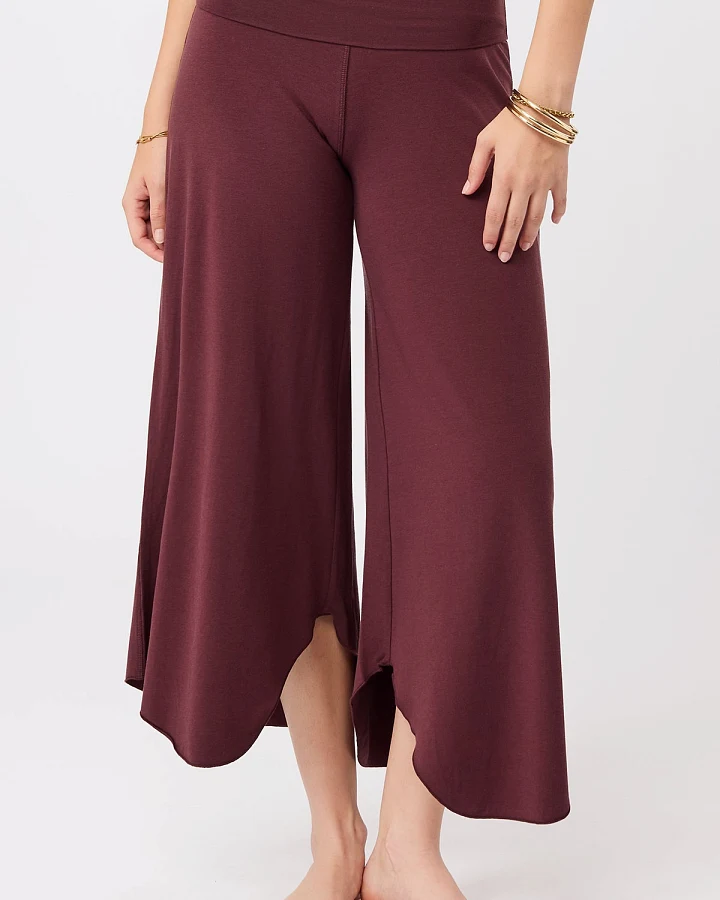 MANDALA Damen vegan Hose Tulip Ruby