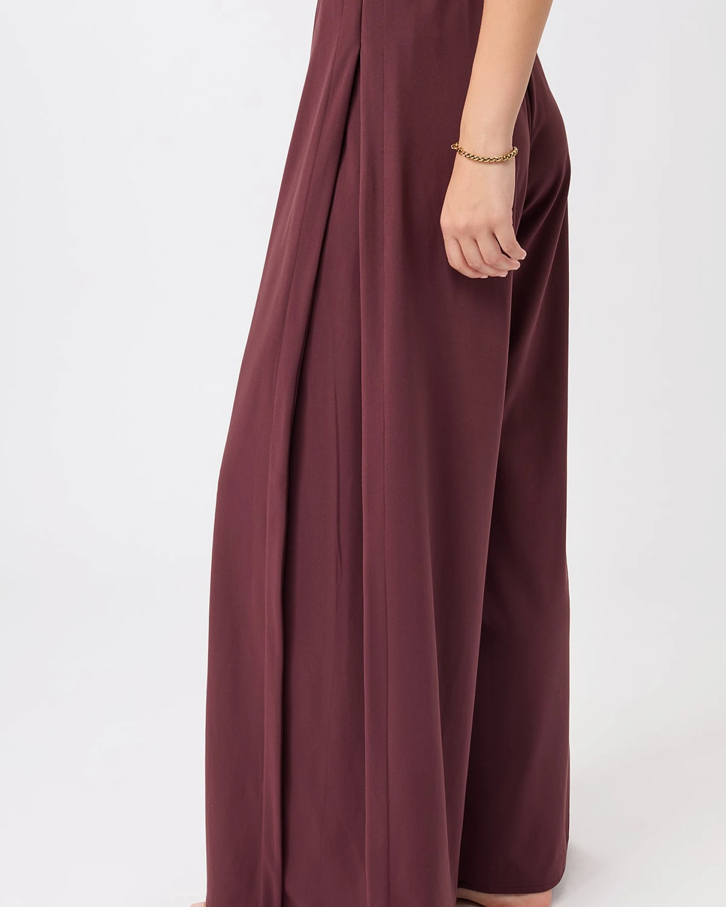 MANDALA Damen vegan Hose Extra Wide Ruby – Ansicht 2