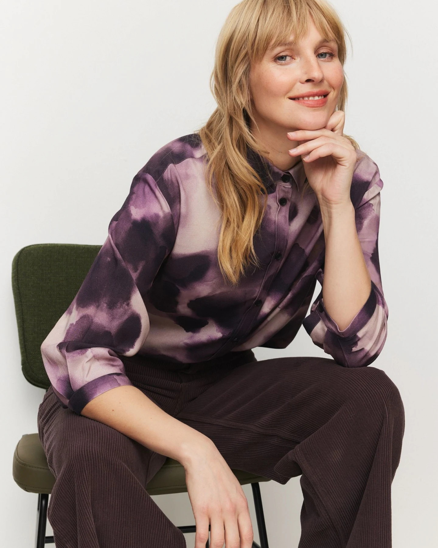 Bluse Cypress Waterfall Lila – Ansicht 4