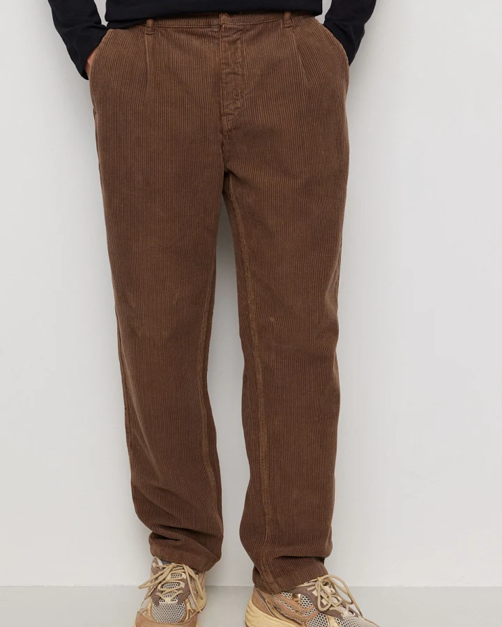 Hose Oak Corduroy Braun