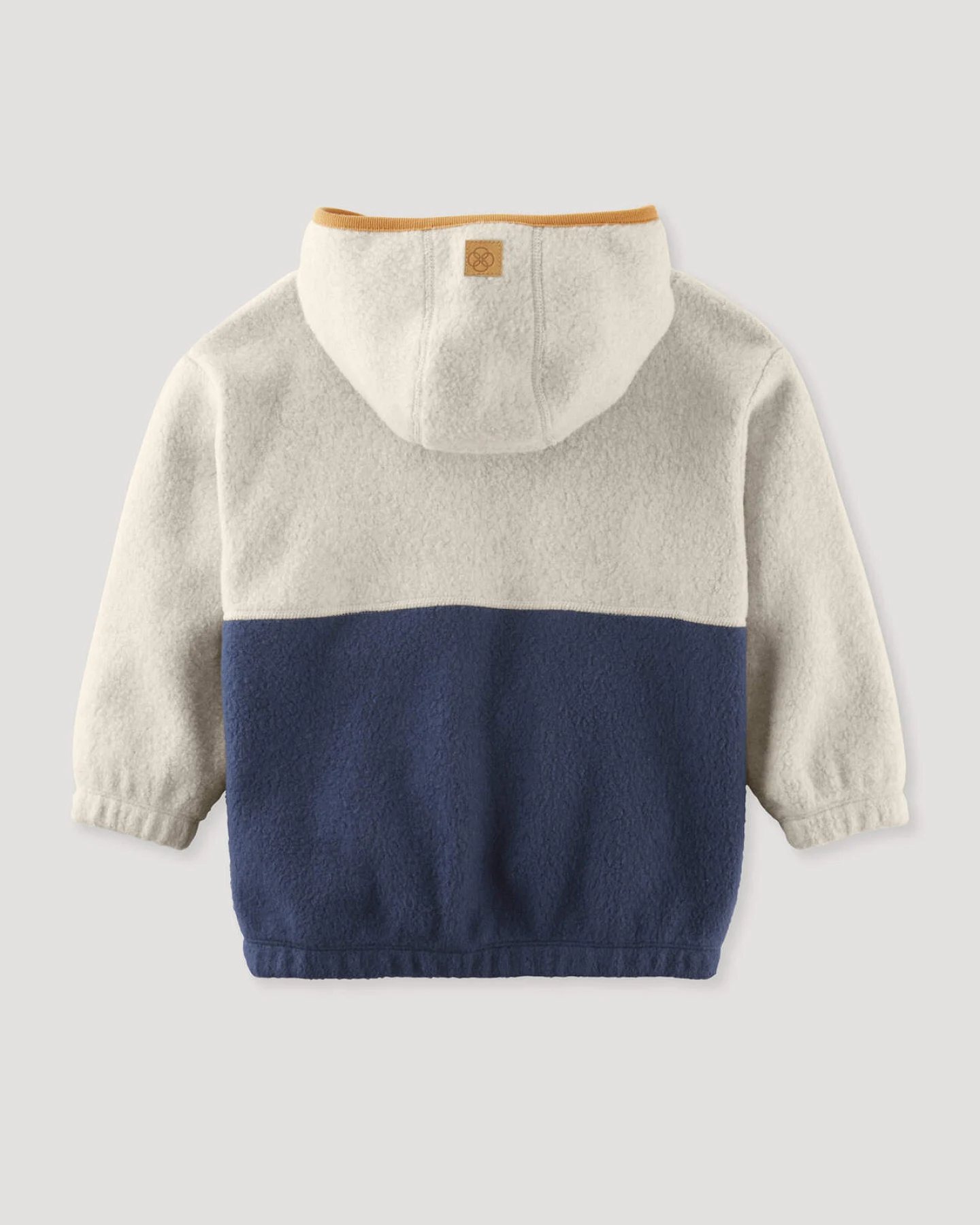 hessnatur Baby Fleece Jacke DIE MAUS aus Bio-Baumwolle - blau - Größe 74/80 – Ansicht 3