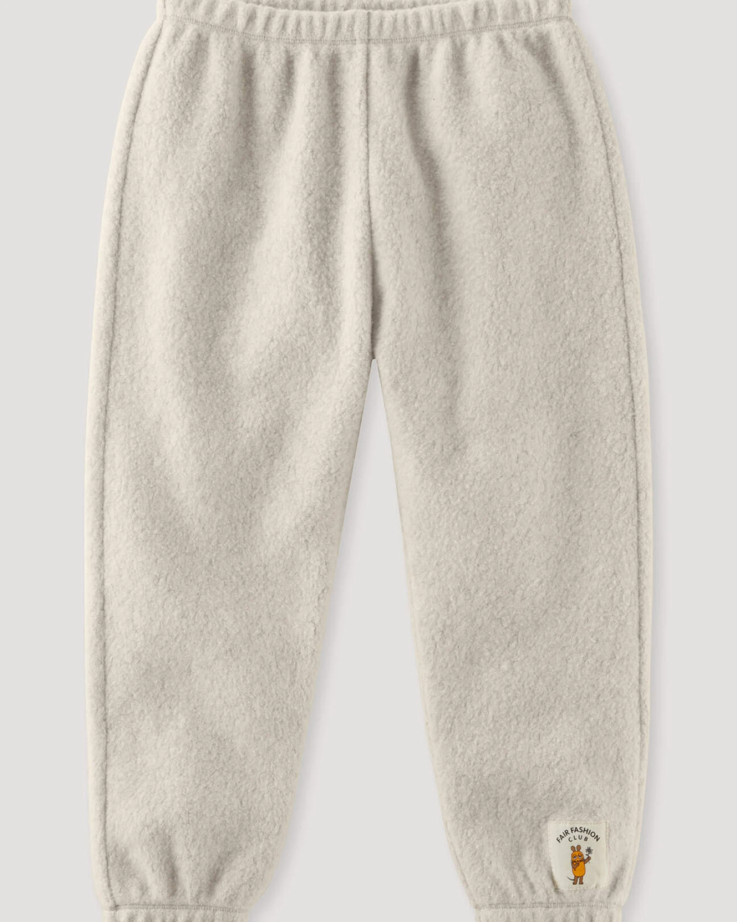 hessnatur Baby Fleece Hose Regular DIE MAUS aus Bio-Baumwolle - beige - Größe 98/104 – Ansicht 2