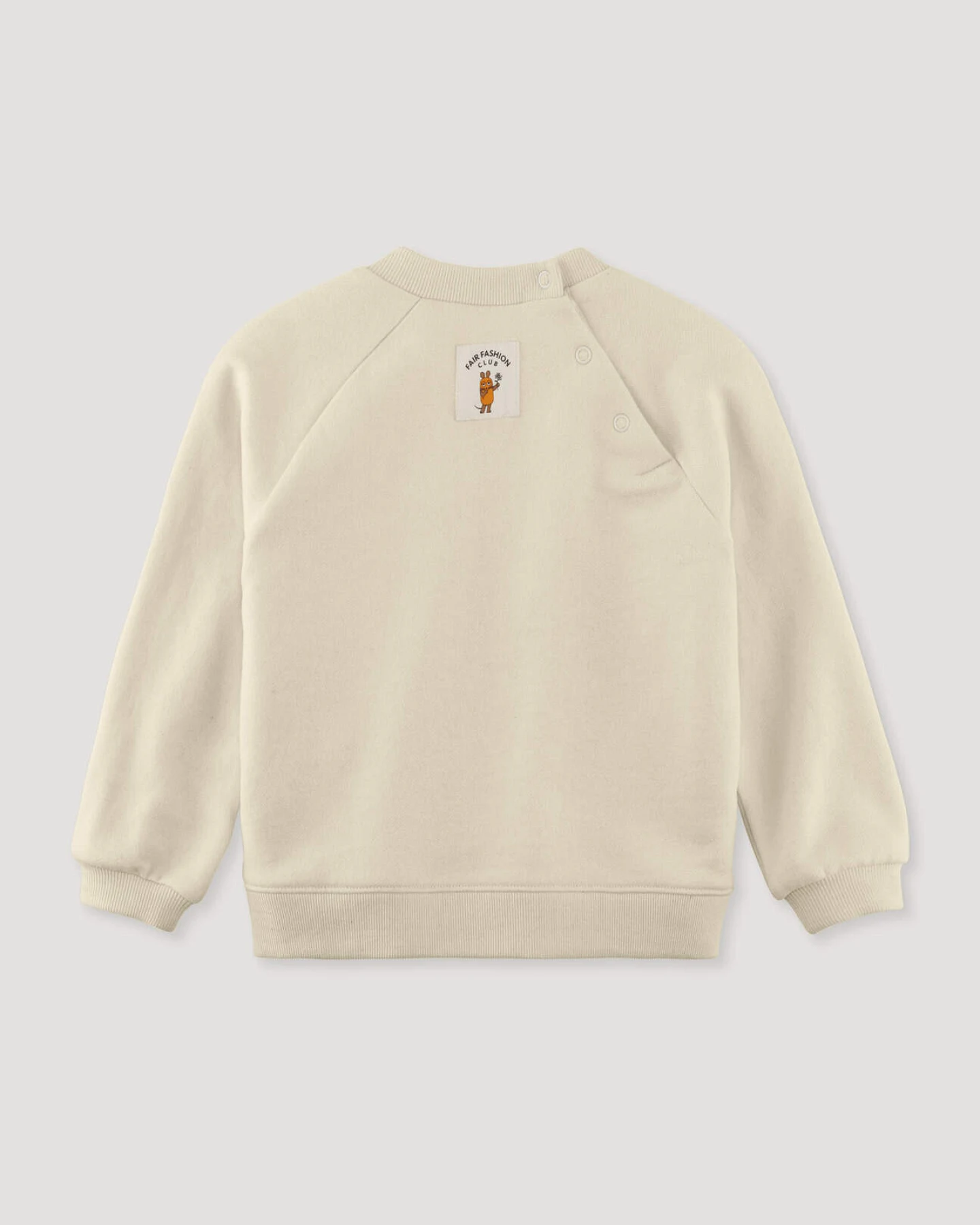 hessnatur Baby Sweatshirt DIE MAUS Regular aus Bio-Baumwolle mit recycelter Baumwolle - natur - Größe 86/92 – Ansicht 2