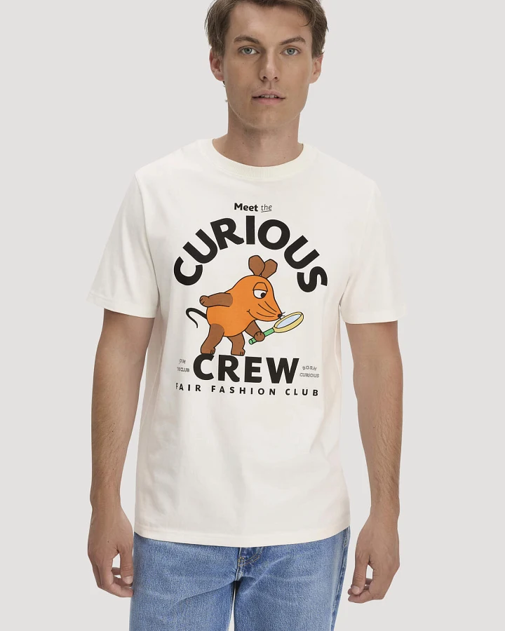hessnatur Herren Heavy T-Shirt DIE MAUS Relaxed aus Bio-Baumwolle mit recycelter Baumwolle - weiß - Größe 46