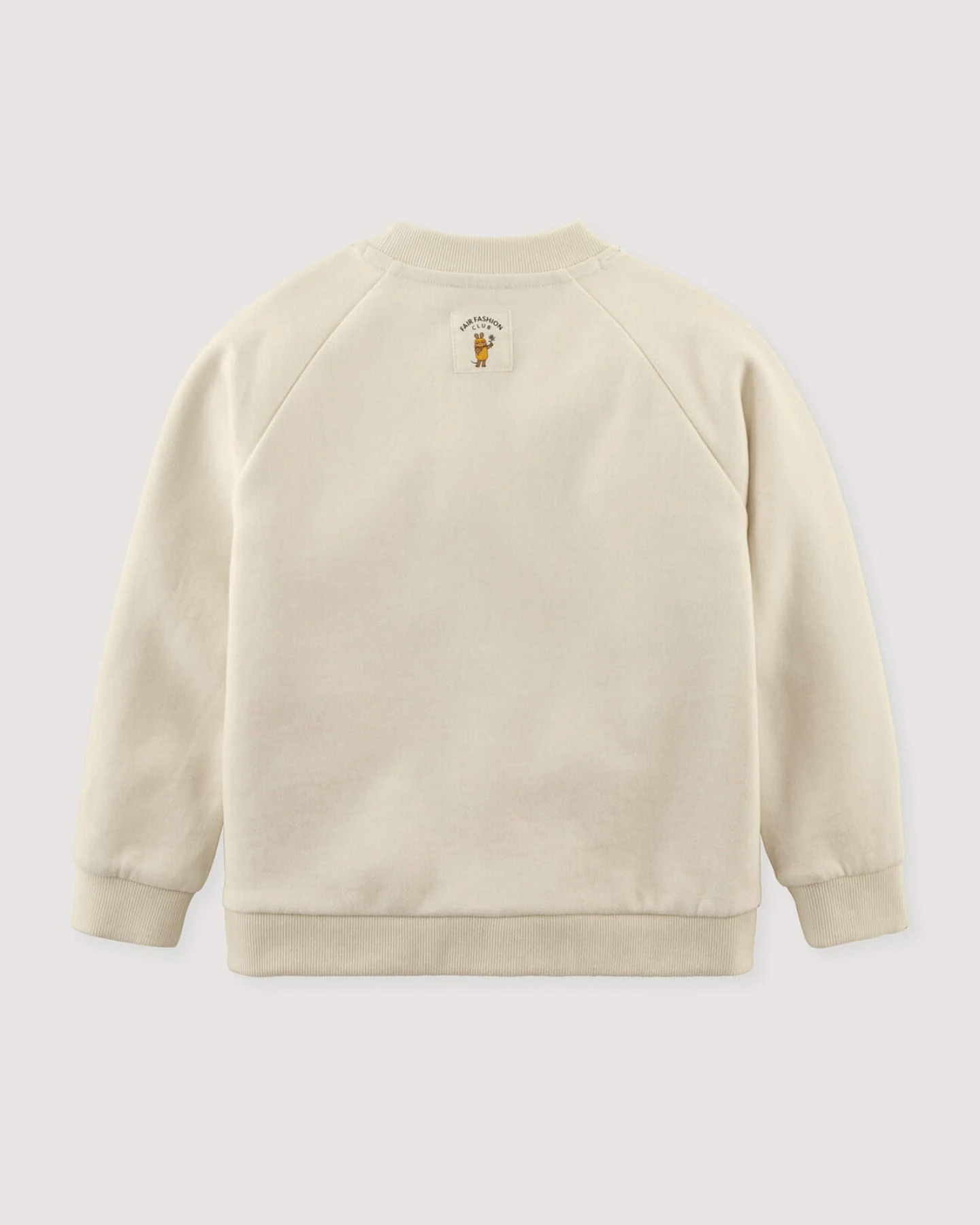 hessnatur Kinder Sweatshirt DIE MAUS Relaxed aus Bio-Baumwolle mit recycelter Baumwolle - natur - Größe 98/104 – Ansicht 2